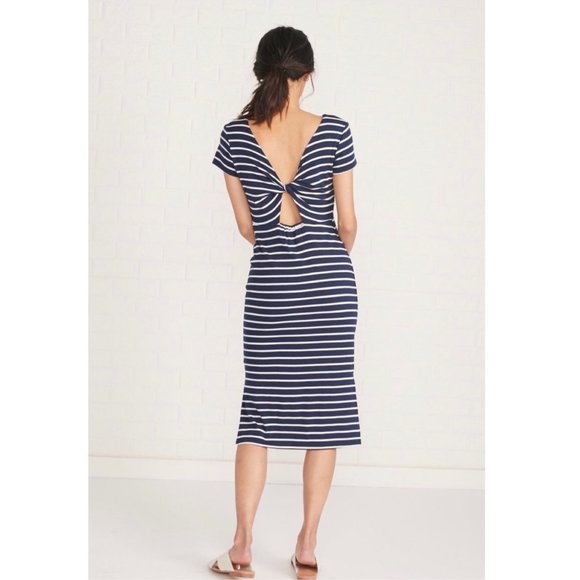 Amour Vert Dresses & Skirts - Amour Vert Striped Midi Dress